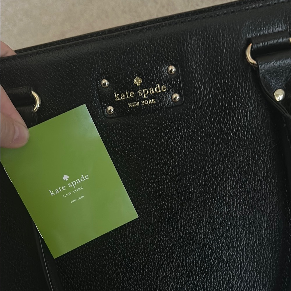 Kate Spade Black Tote Sleek Design - Picture 7 of 13